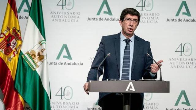 El vicepresidente de la Junta de Andalucía, Juan Marín.