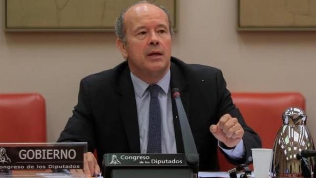 El ministro de Justicia, Juan Carlos Campo, durante su comparecencia en el Congreso./