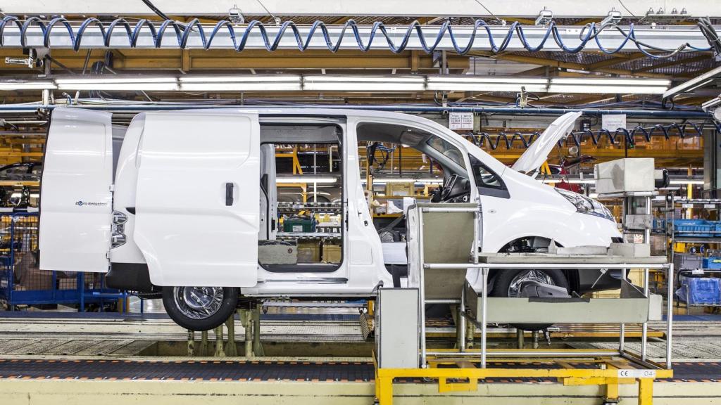 Producción de la e-NV200 en la planta de Nissan en Barcelona.