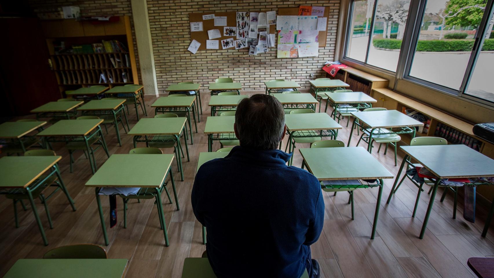 Las clases, vacías desde que se decretara el estado de alarma.