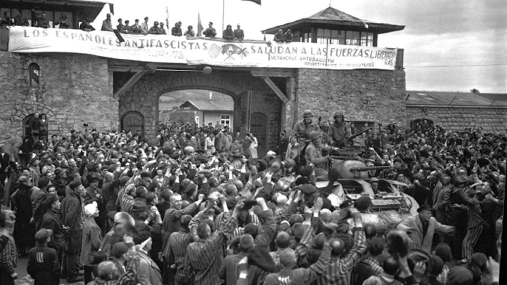 Liberación del campo de concentración de Mauthausen en 1945