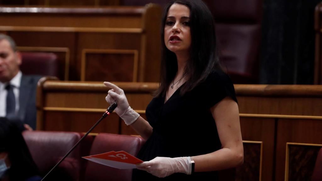 Inés Arrimadas, en el Congreso de los Diputados.