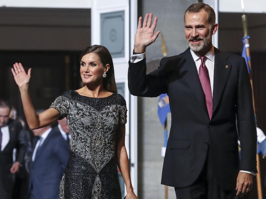 Felipe y Letizia durante los Premios Princesa de Asturias de 2018.