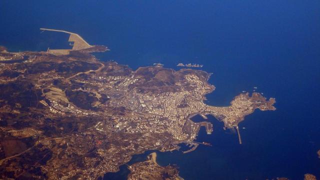 Área de A Coruña vista desde el aire.