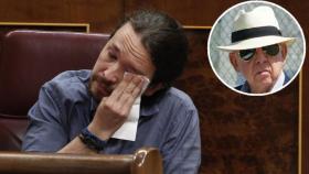 El vicepresidente segundo del Gobierno, Pablo Iglesias, cuando lloró en el Congreso, en mayo de 2018, tras leer los testimonios de víctimas del torturador fallecido.