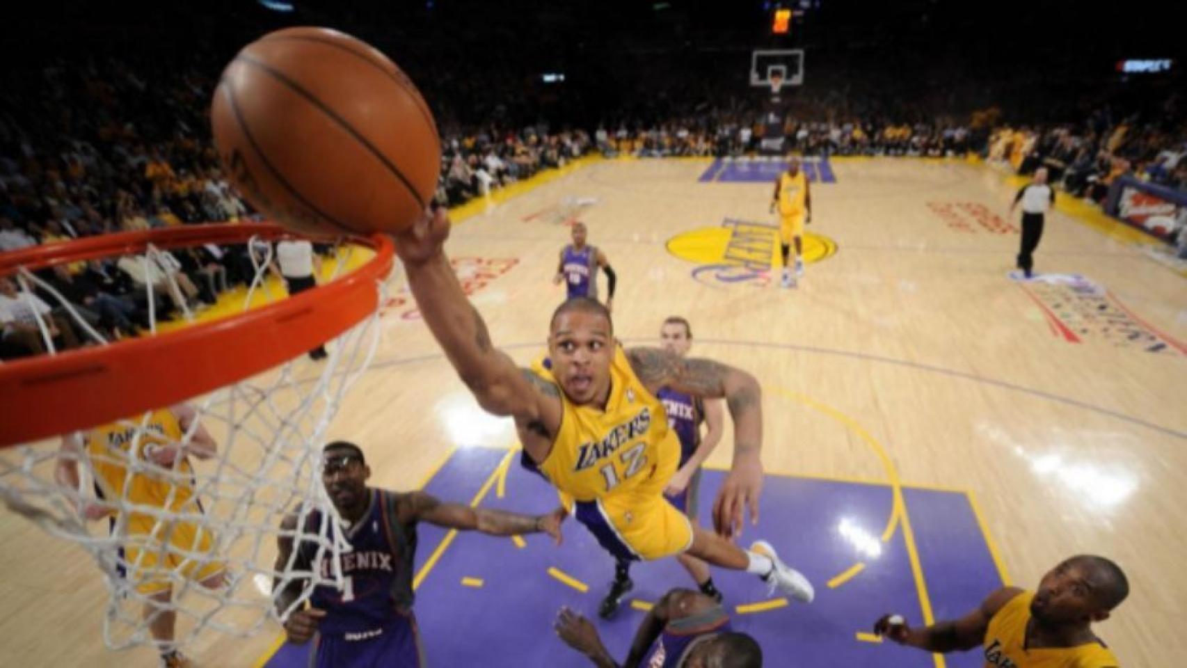 Shannon Brown, durante su etapa en Los Ángeles Lakers