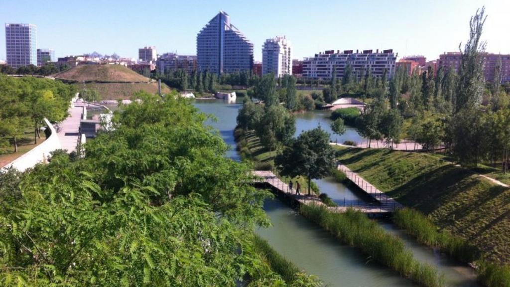Vista panorámica del Parque de Cabecera, en Valencia.