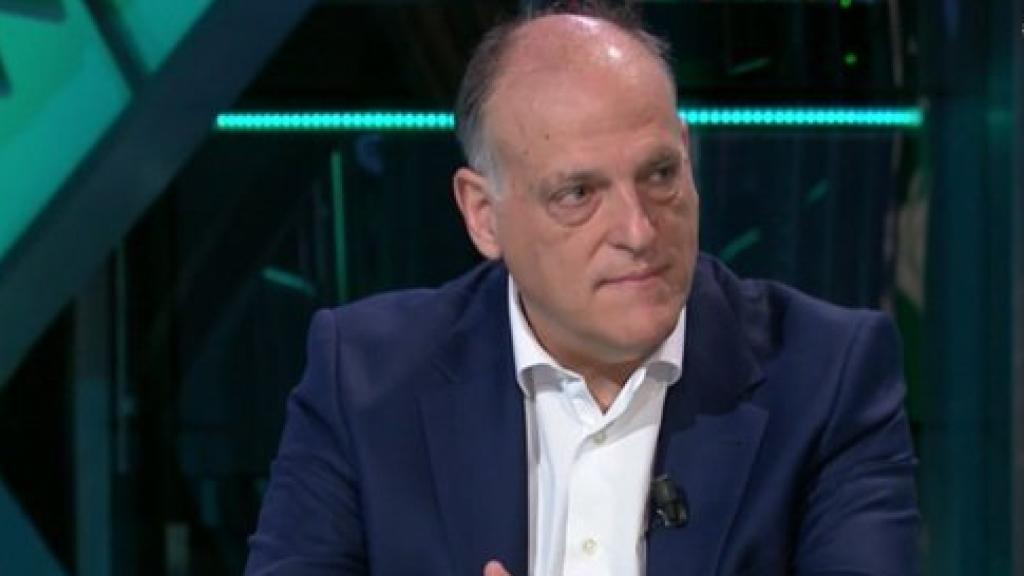 Javier Tebas, presidente de LaLiga, en El Partidazo de Vamos