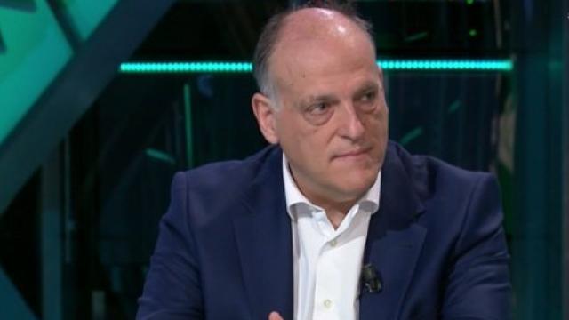 Javier Tebas, presidente de LaLiga, en El Partidazo de Vamos