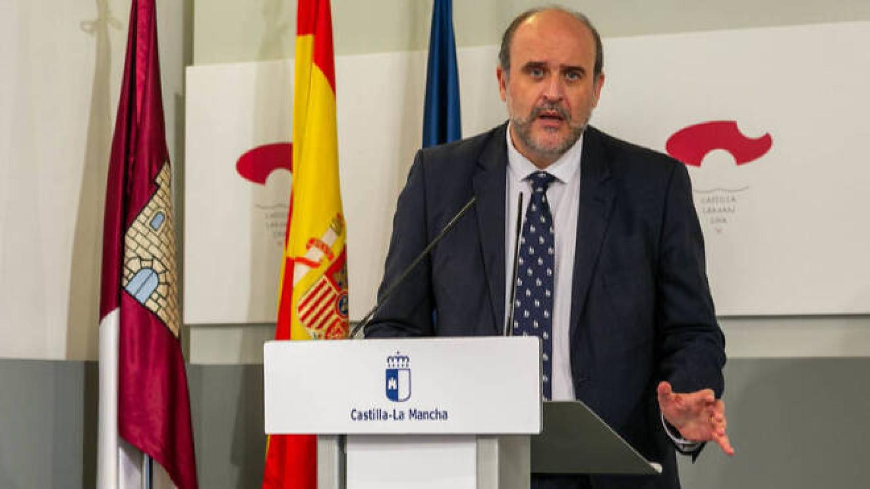 José Luis Martínez Guijarro durante la rueda de prensa