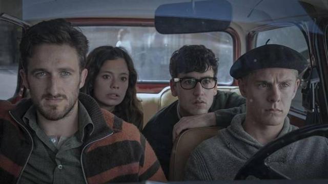 Joan Amargós, Anna Castillo, Àlex Monner y Patrick Criado, protagonistas de 'La línea invisible' de Movistar+.