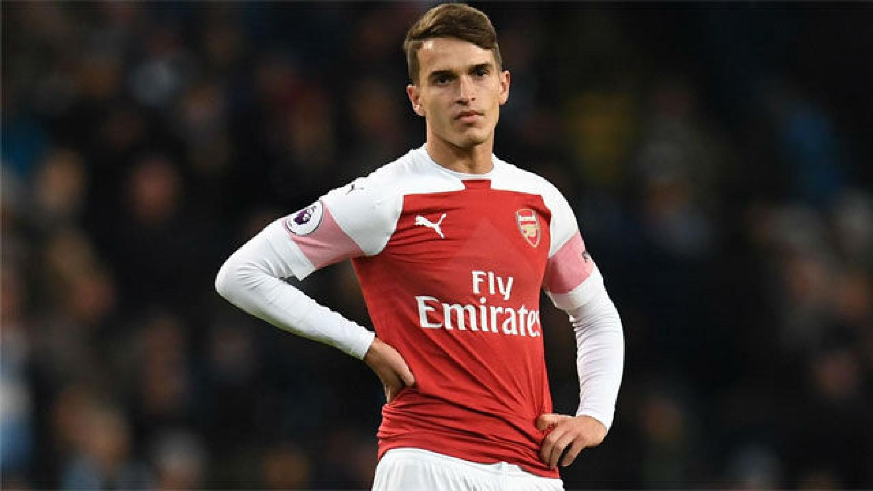 Denis Suárez, durante un partido con el Arsenal