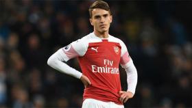 Denis Suárez, durante un partido con el Arsenal