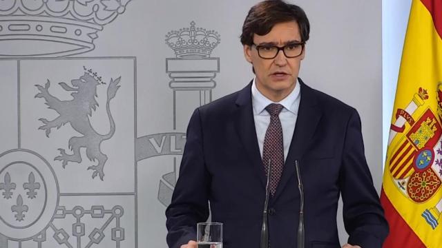 Salvador Illa, ministro de Sanidad, en rueda de prensa.