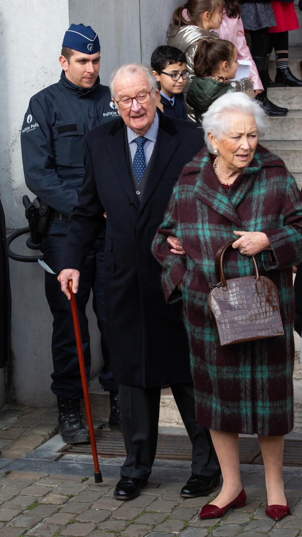 El rey Alberto y la reina Paola de Bélgica.