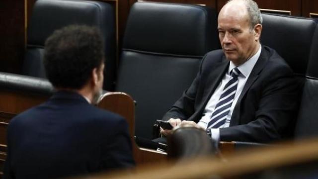 El ministro de Justicia, Juan Carlos Campo, en el Congreso.