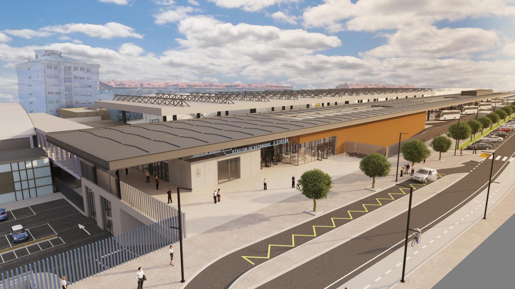 Proyecto de la estación intermodal de A Coruña.