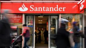 Una sucursal de Banco Santander.