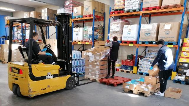 Alimentos donados al Banco de Alimentos Rías Altas