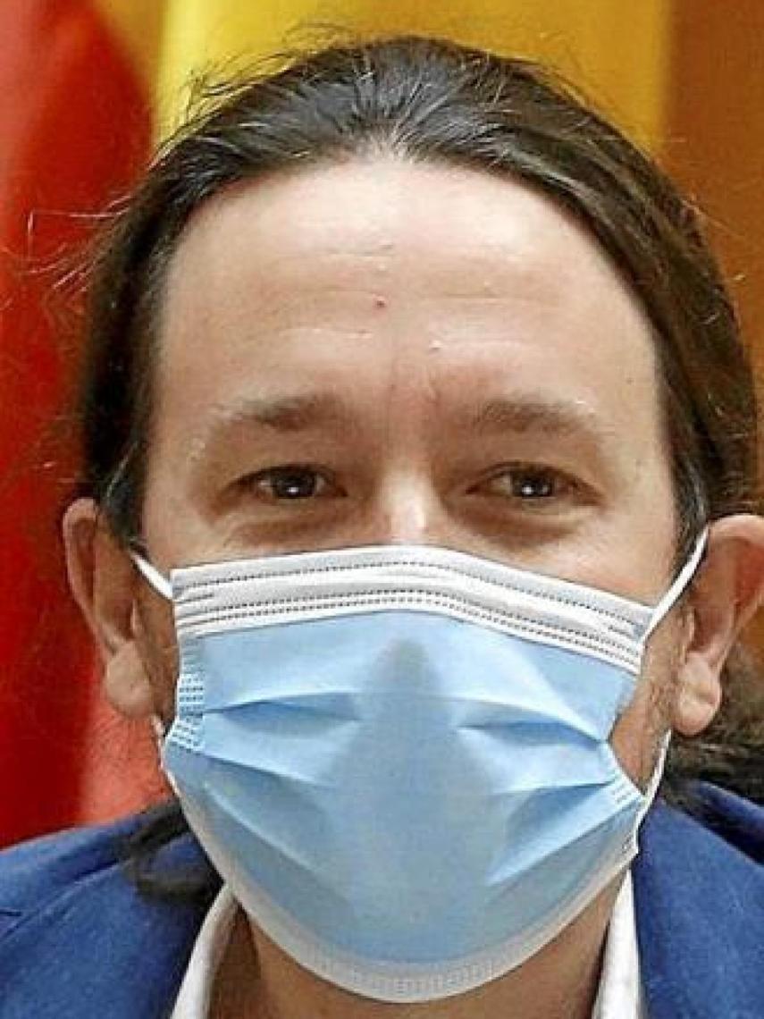 El vicepresidente segundo del Gobierno, Pablo Iglesias, en su comparecencia en la Comisión de Derechos Sociales del Senado, este jueves.