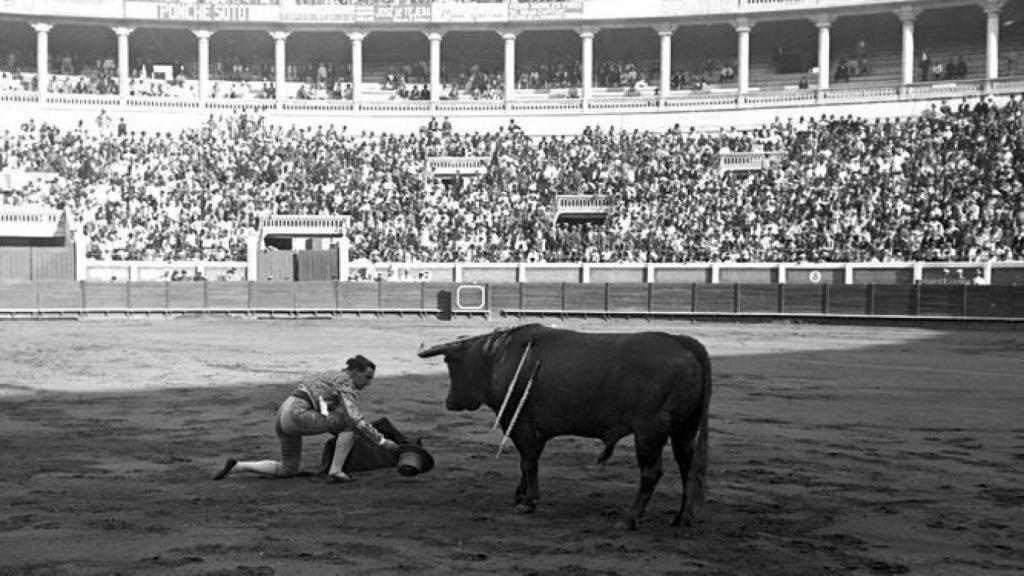 Joselito 'El Gallo' en la Plaza de Toros Monumental de Sevilla del barrio de San Bernardo.