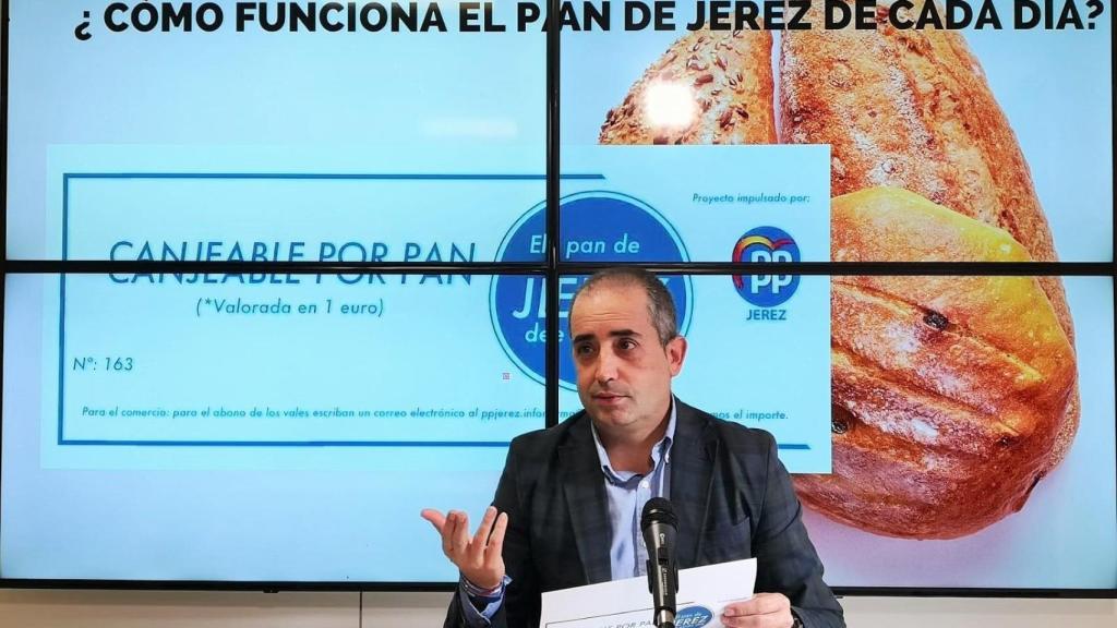 El portavoz del PP de Jerez de la Frontera, Antonio Saldaña.