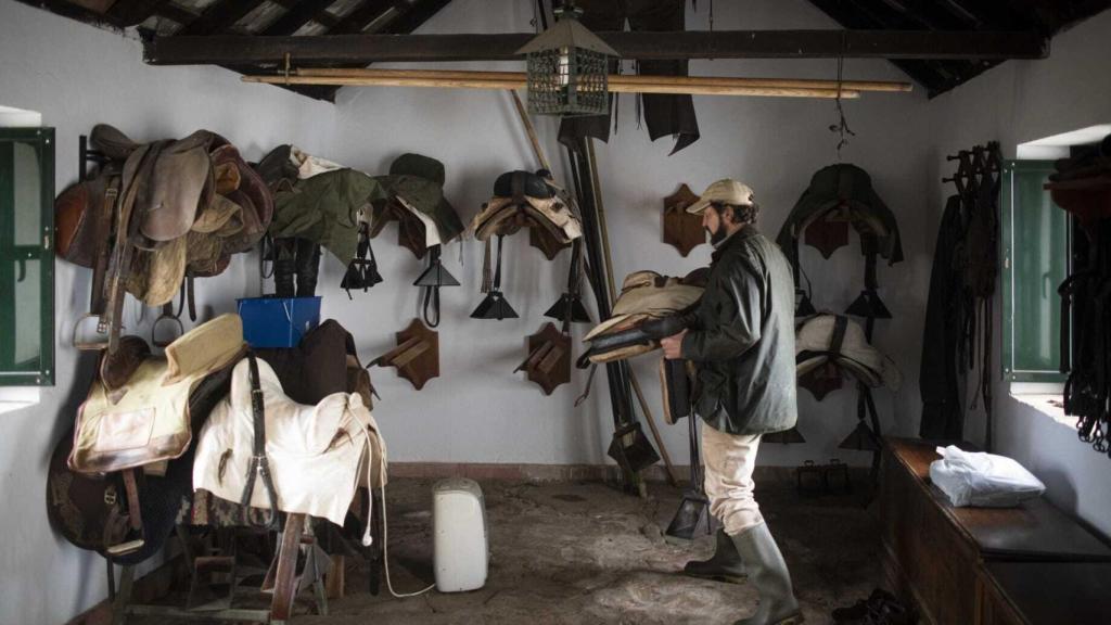 Javier Núñez, en su finca de la Tahivilla.