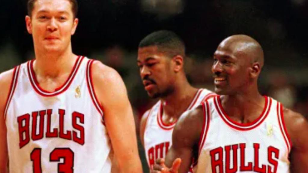 Longley y Jordan en los Bulls