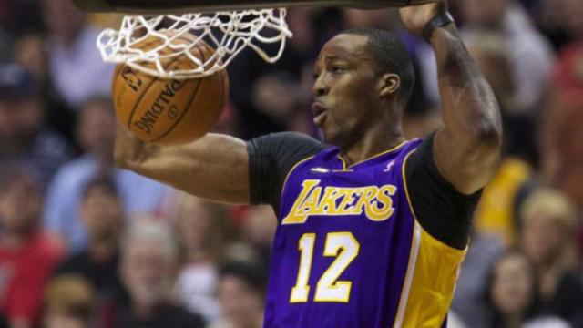 Dwight Howard, en un partido de Los Angeles Lakers