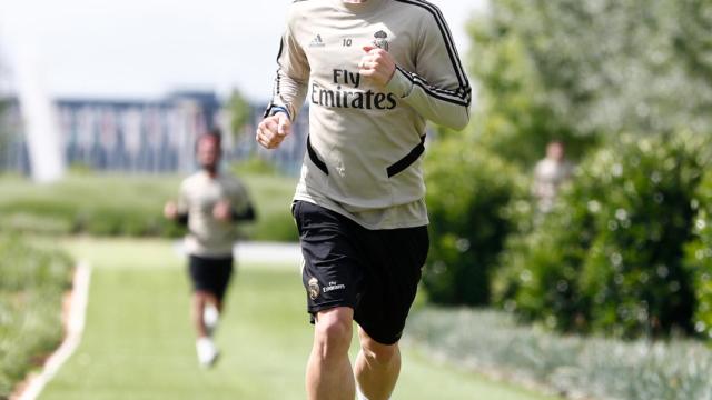 Luka Modric, en un entrenamiento del Real Madrid