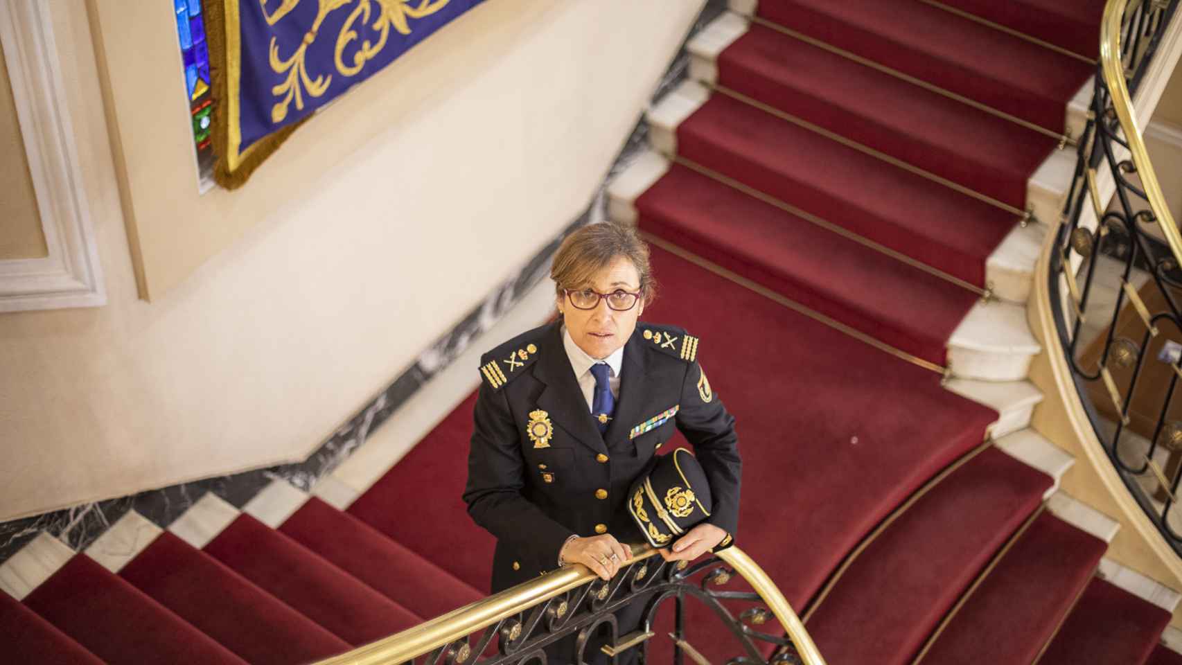 Eulalia González, en la Dirección General de la Polícia.