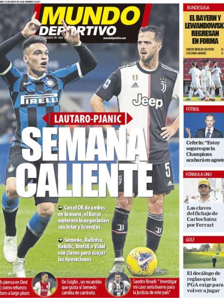 La portada del diario Mundo Deportivo (18/05/2020)