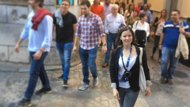 Irene Criado de De Toledo de toda la vida, en una visita guíada antes del estado de alarma