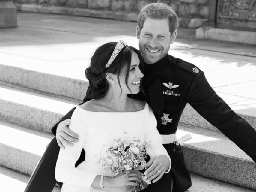 Una de las fotografías oficiales que realizó Alexi Lubomirski de la boda de Harry y Meghan Markle.