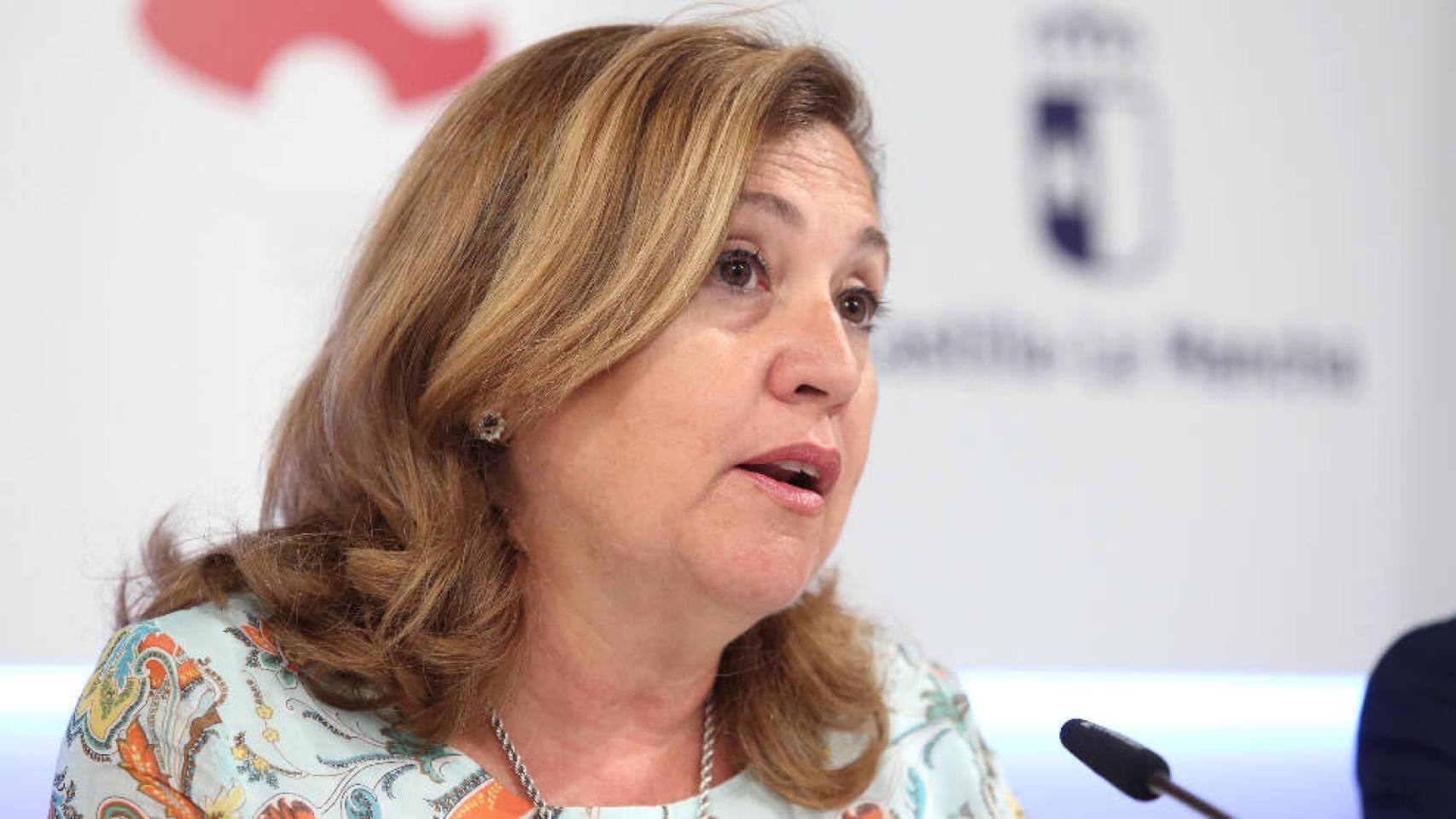 Rosa Ana Rodríguez,consejera de Educación, Cultura y Deportes de Castilla-La Mancha (Ó. HUERTAS)