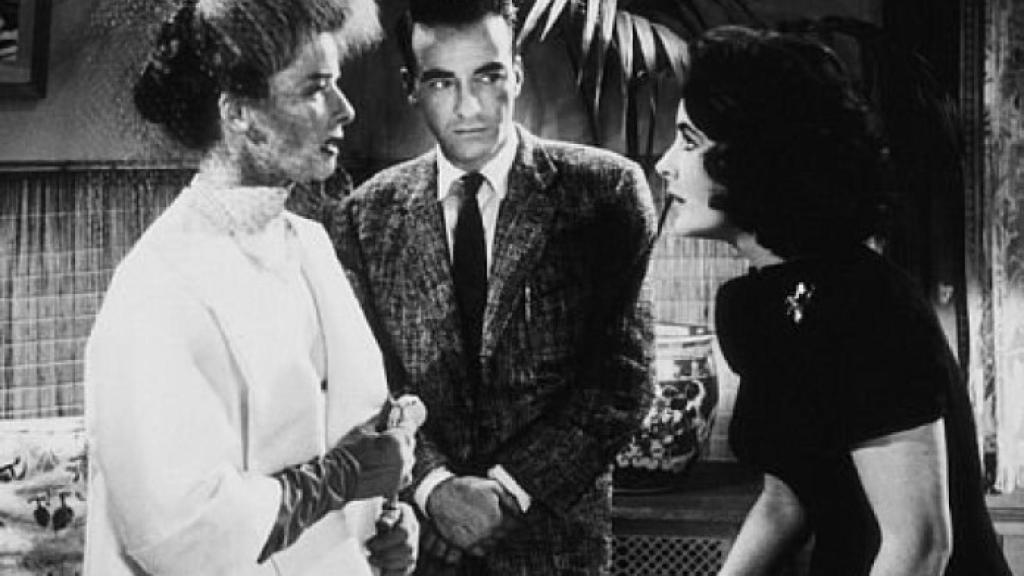 Katharine Hepburn, Elizabeth Taylor y Montgomery Clift en 'De repente el último verano'