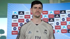 Thibaut Courtois, para Realmadrid TV después de un entrenamiento