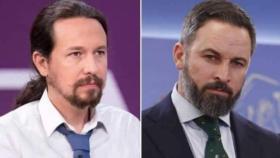 Pablo Iglesias y Santiago Abascal