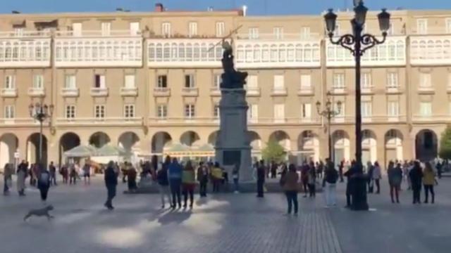 Cacerolada en María Pita