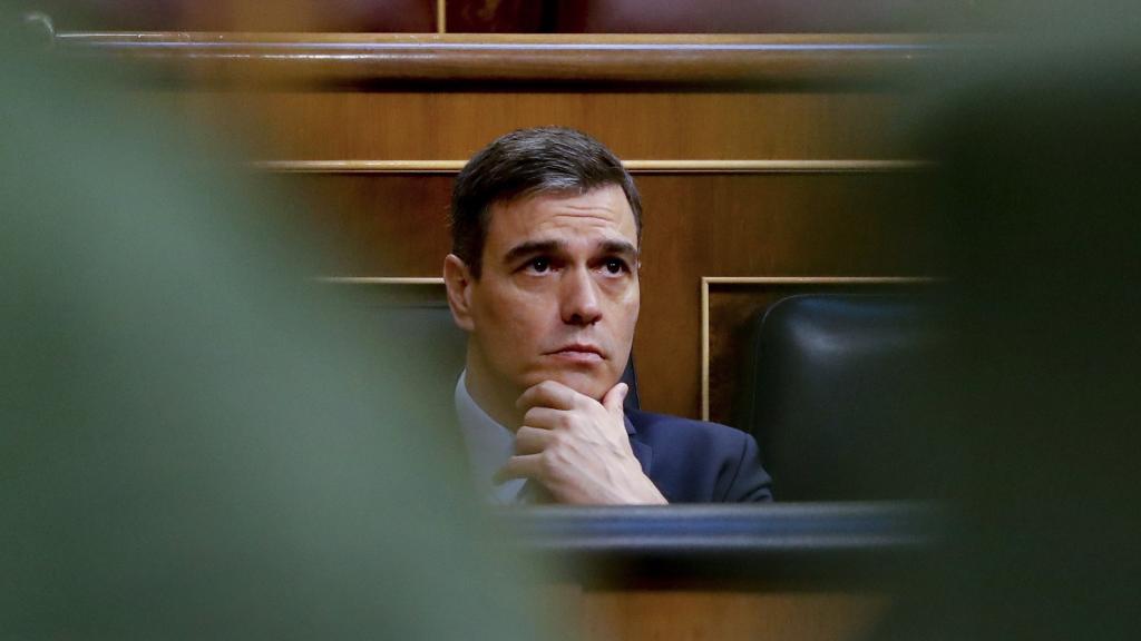 Pedro Sánchez, presidente del Gobierno, durante el debate de la quinta prórroga del estado de alarma.