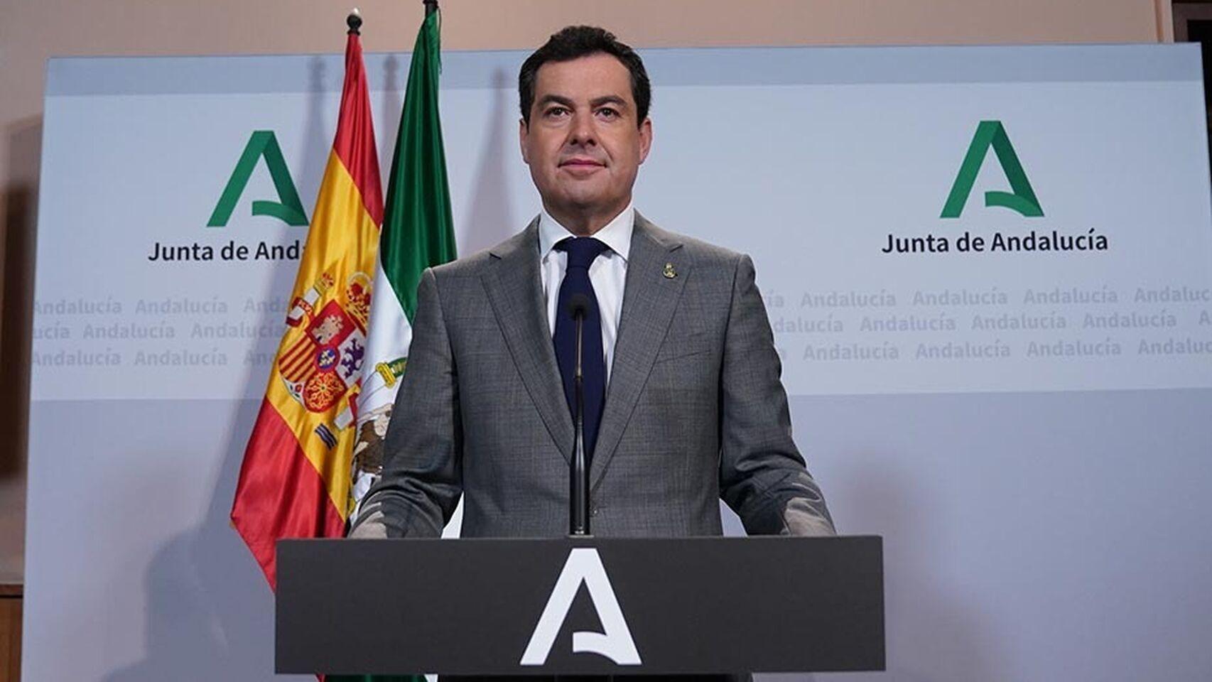 El presidente de la Junta de Andalucía, Juanma Moreno.