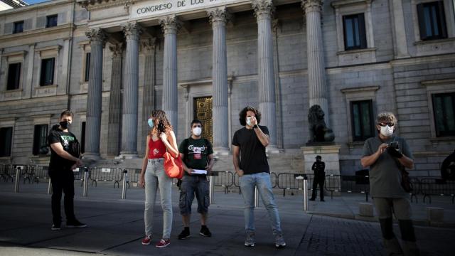 'Rodea el Congreso'aplaza su protesta prohibida y acusa al Gobierno de tolerar las de la derecha