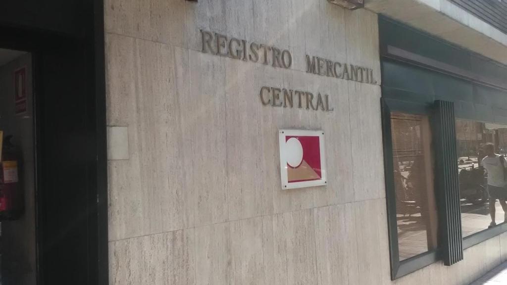 Imagen de un registro mercantil.