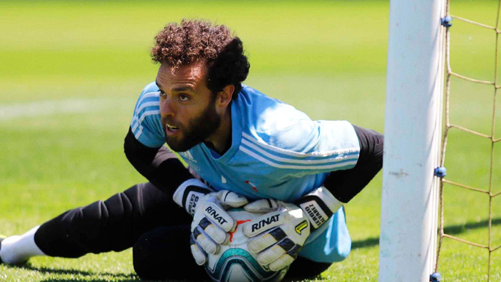 Sergio Álvarez, portero del Celta