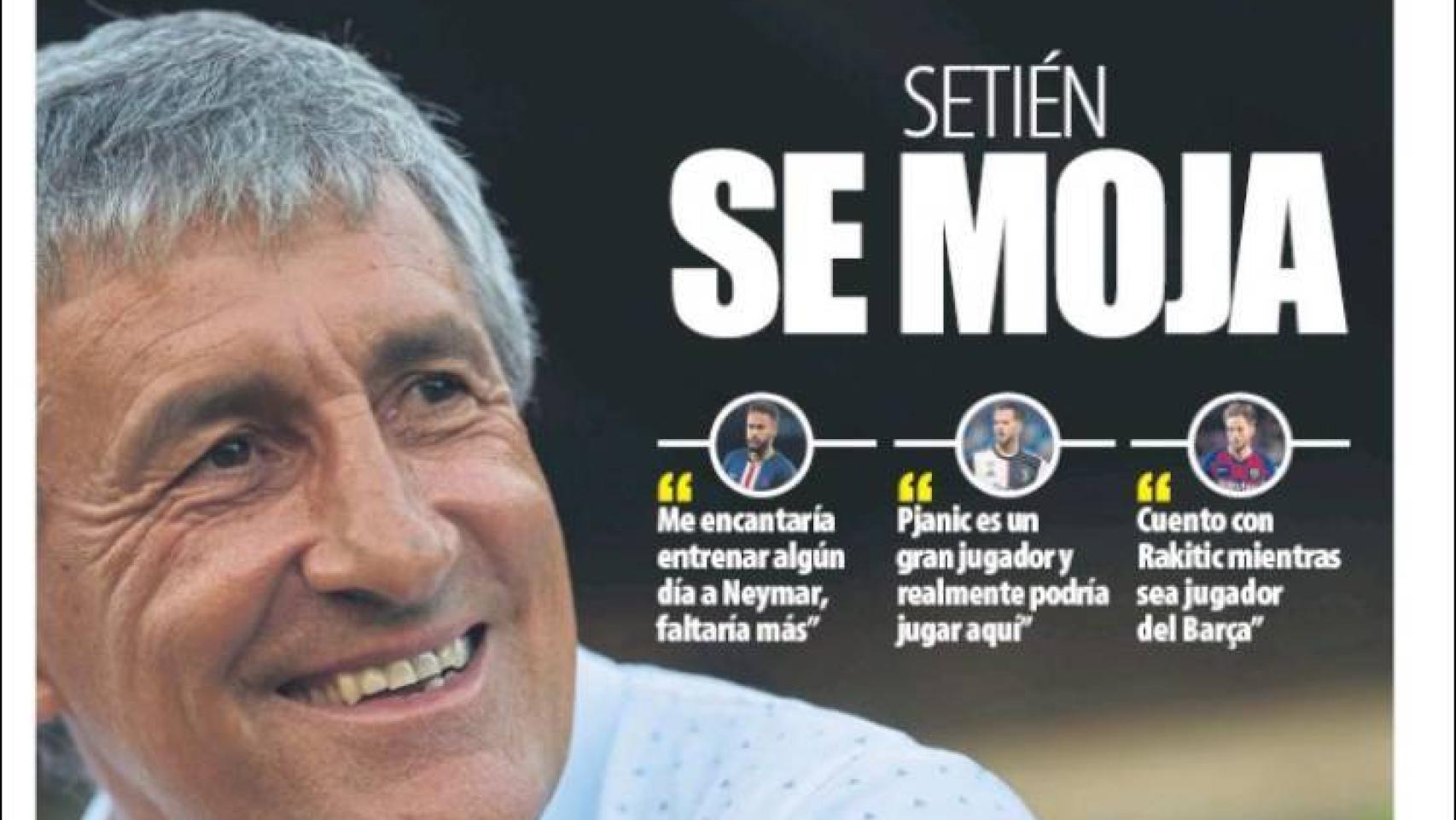 La portada del diario Mundo Deportivo (23/05/2020)