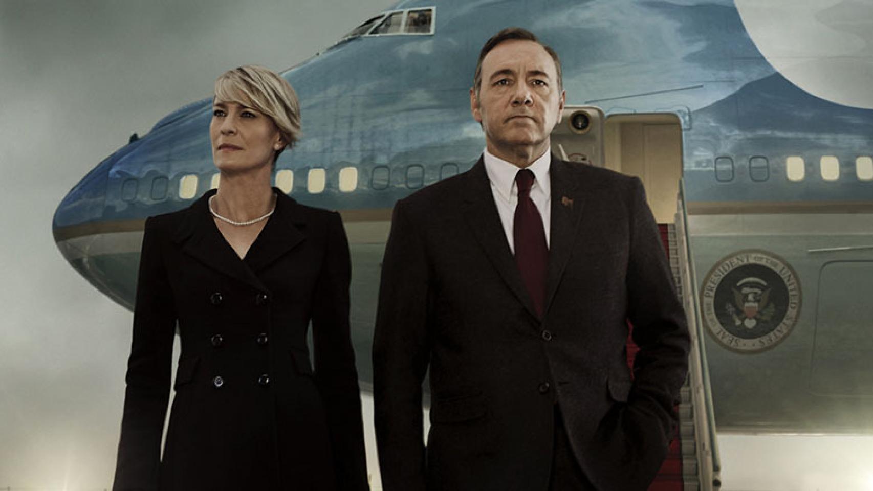 Robin Wright y Kevin Spacey en 'House of Cards'