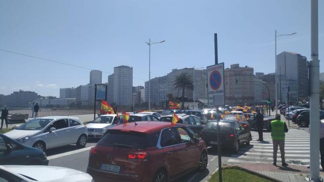 Caravana de Vox en Riazor