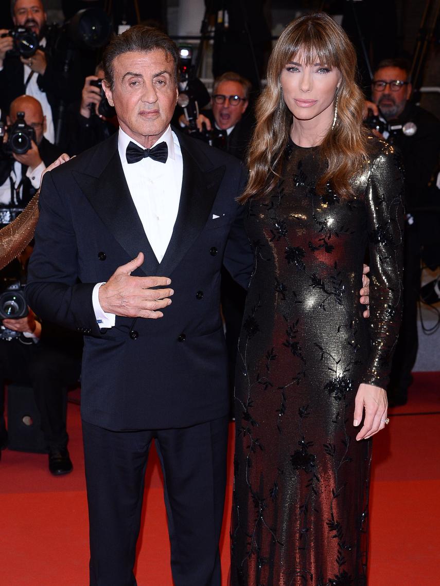 Sylvester Stallone junto a su esposa Jennifer Flavin.