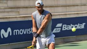 Rafa Nadal, en su academia de Manacor