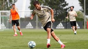 Hazard se entrena en Valdebebas